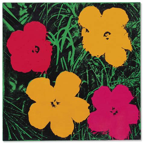 andy warhol flower painting.